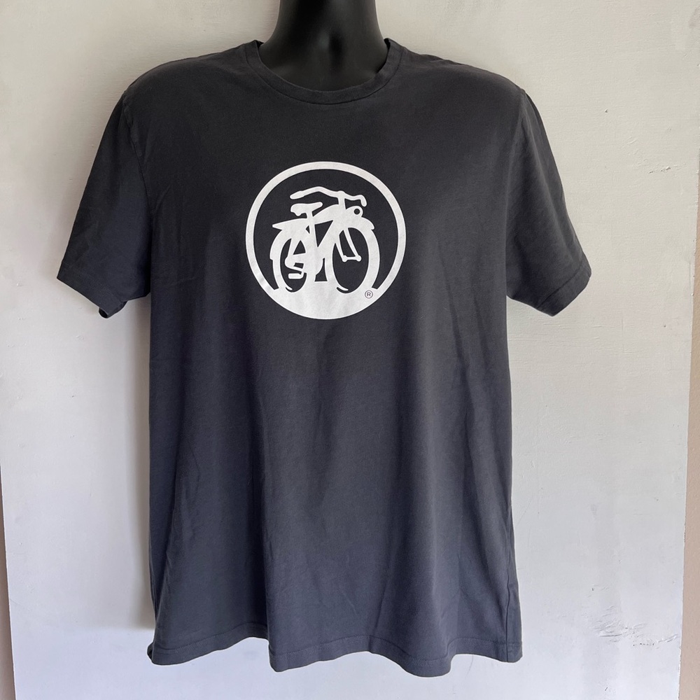 New Belgium brewing Fat Tire Men's Black Graphic T-Shirt size large, gray with